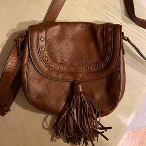 Fossil Crossbody with Fringe Tassel